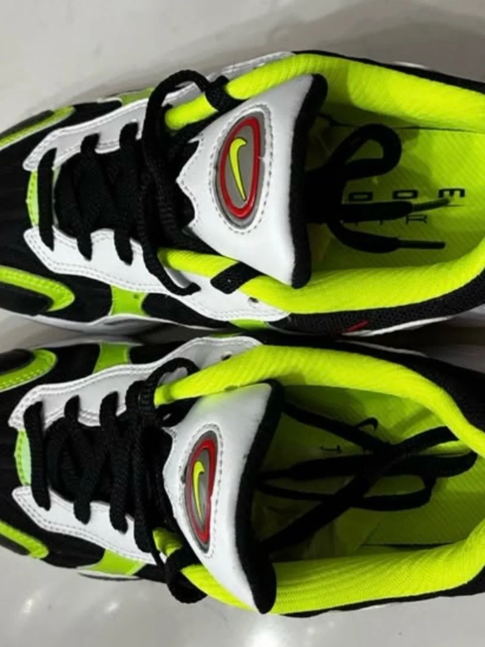 Nike Kids Black and Neon Yellow Athletic Sneakers